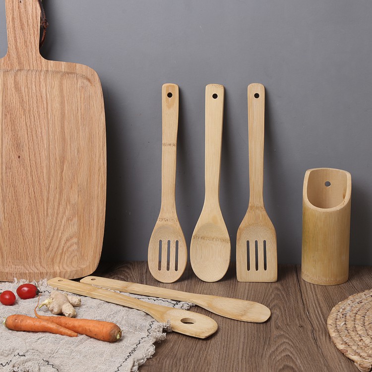 FLASH SALE COD 6pcs Set Peralatan Masak Gagang Kayu FLASH SALE COD 6pcs Set Peralatan Masak Gagang Kayu
