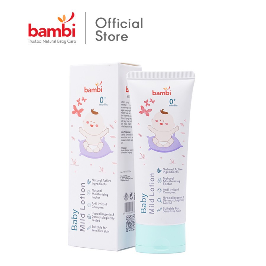 BAMBI Mild Lotion 100ml Baby Body Lotion // baby lotion bambi Terlariss