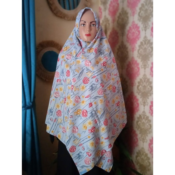 jilbab segi empat motif jumbo syar'i