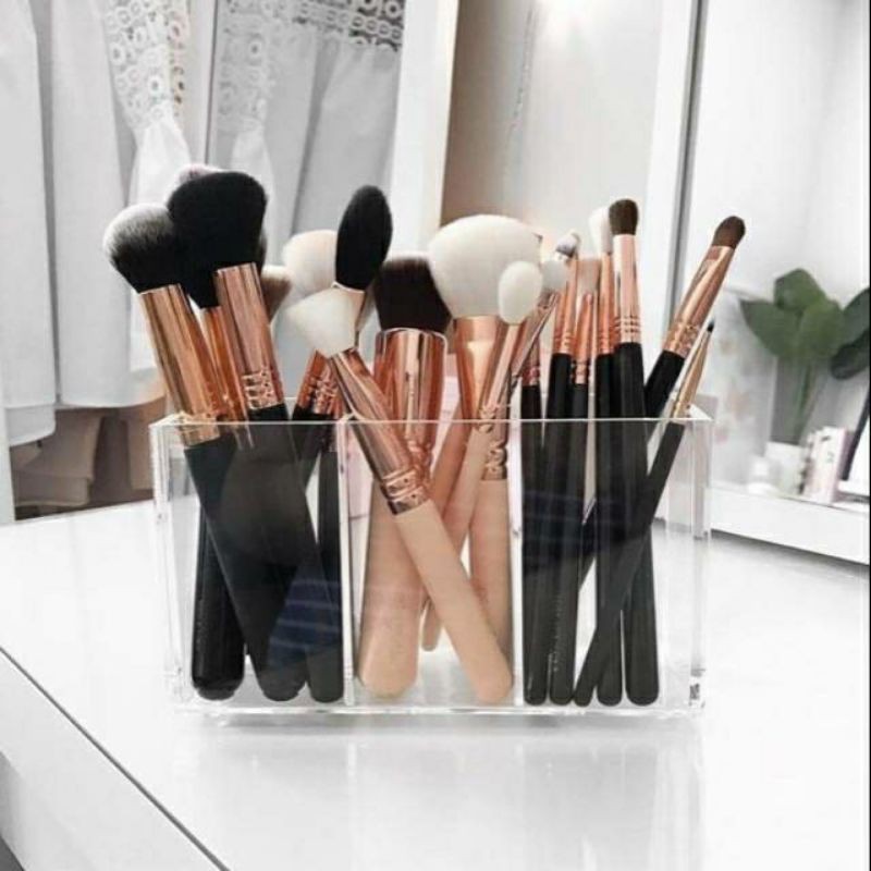 acrylic pot brush.tempat brush akrilik