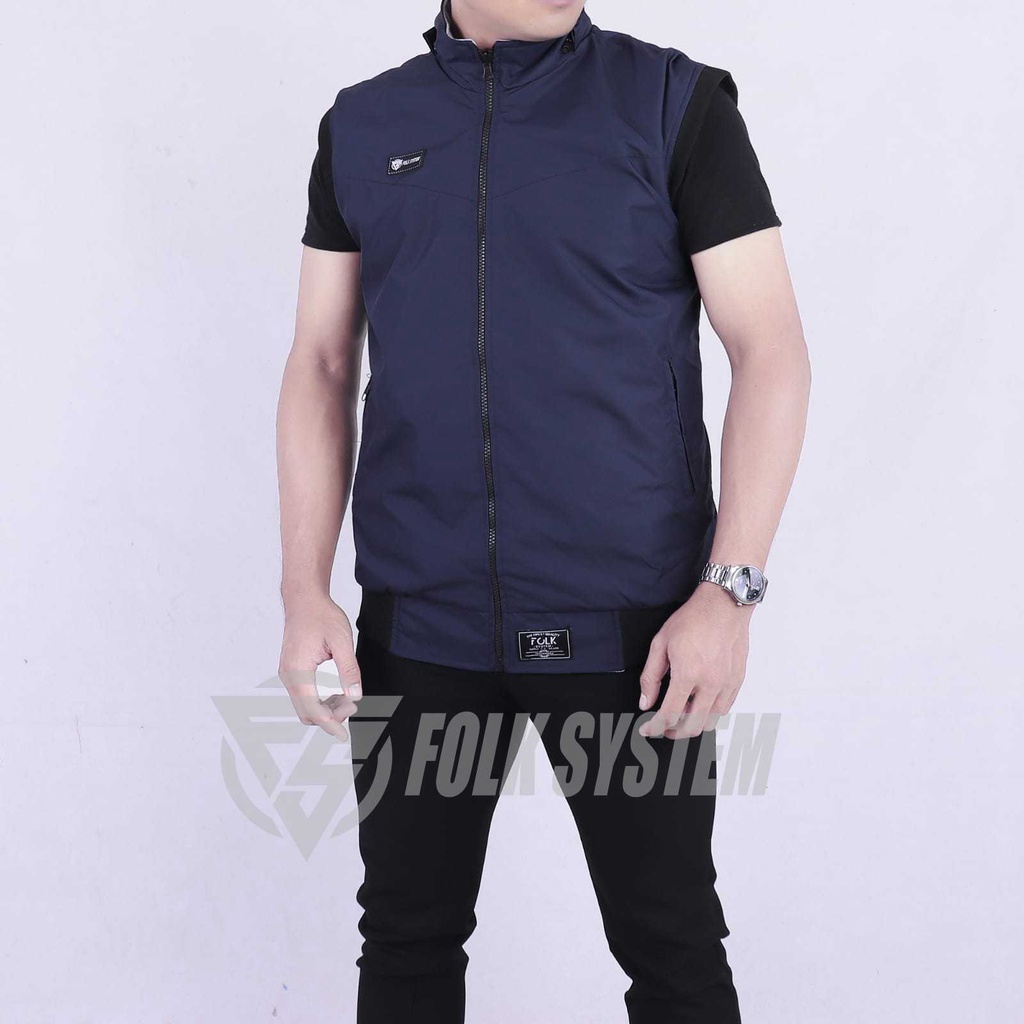 Jaket rompi parasut pria BB bolak balik original folksystem