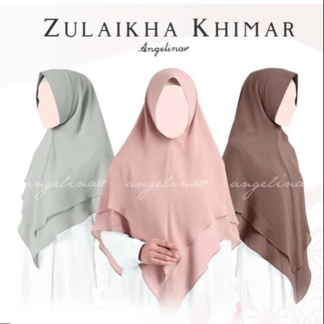 Zulaikha khimar by Atelier angelina Blush Baby dan Powder Blue S HP edisi Mei
