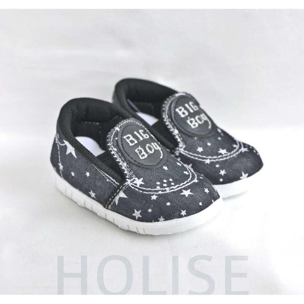 457909 Sepatu Balita BigBoy Bintang Hitam