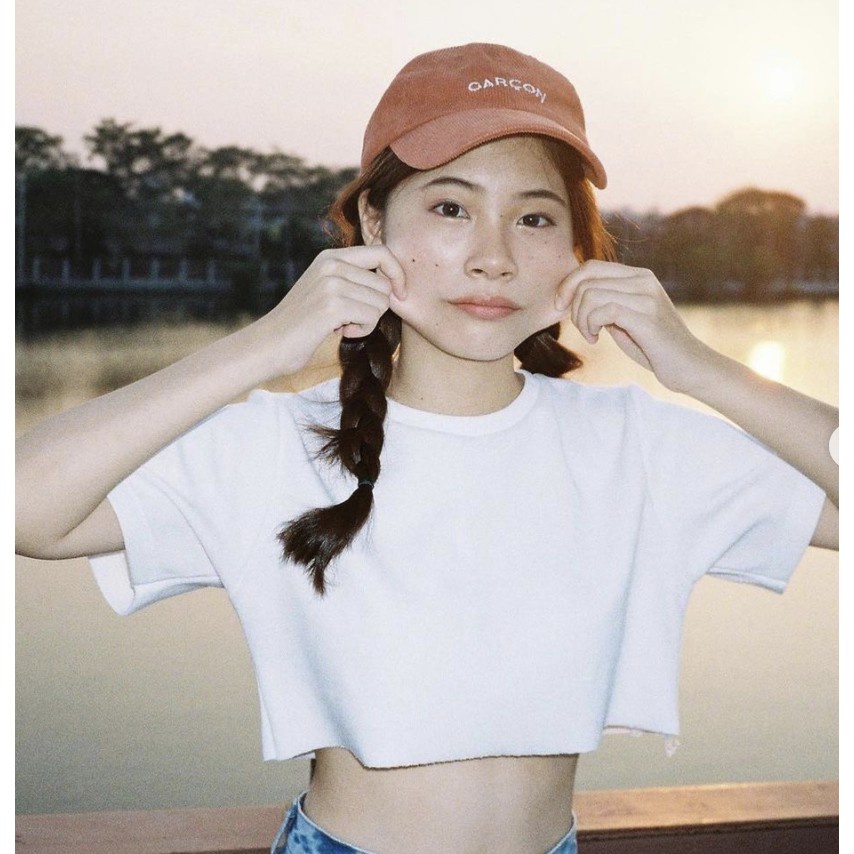 Jumbo Crop RIB - OVERSIZE CROP TOP KOREA