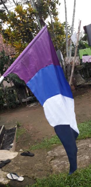 Bendera color guard tanpa tiang