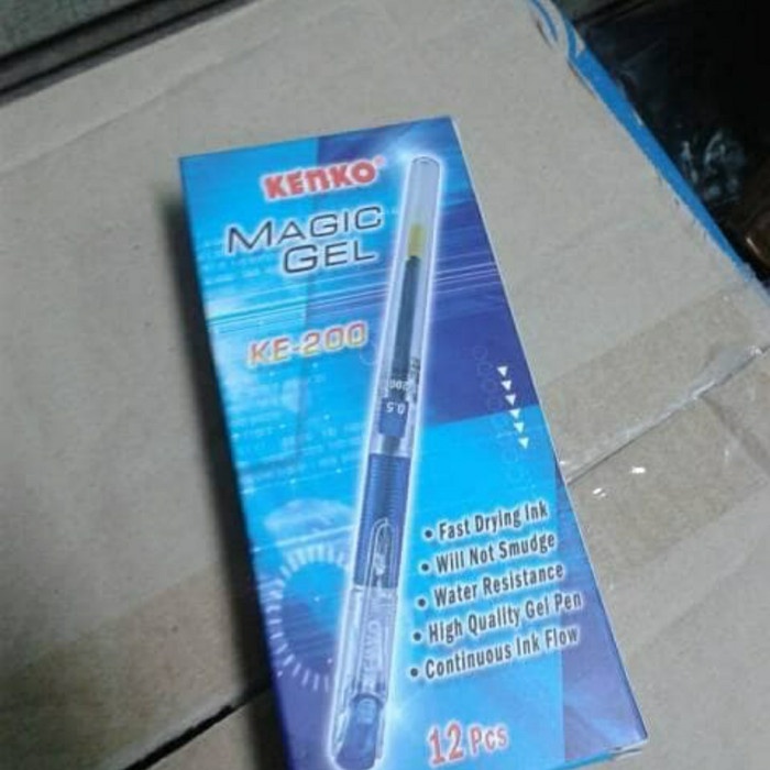 

Star Kenko. Pena Gel/Alat Tulis 0.5Mm. Magic Gel Ke-200. - Biru Hemat