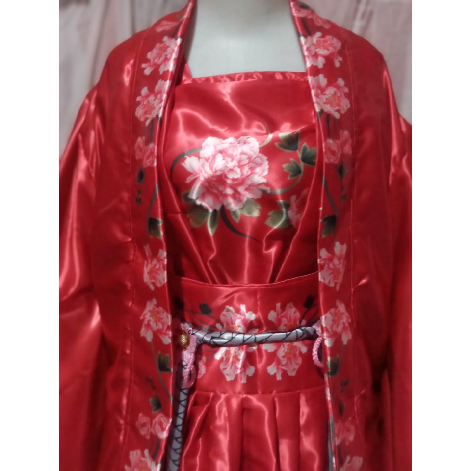 Chinese Accient Red Hanfu Phoenix Hanfu Merah Phoenix Baju Tradisional China Kostum Cosplay Costume