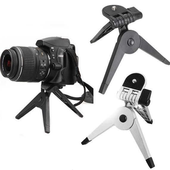 2 in 1 Portable Mini Folding Tripod Jangka for DSLR - Black