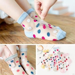 5 Pasang Kaos  Kaki  Anak Perempuan Motif Polkadot Bahan 