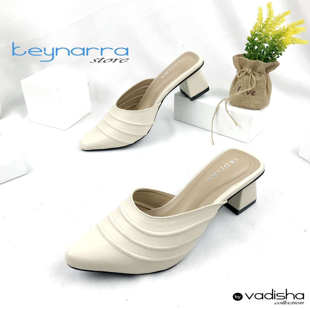 VADISHA LUNA Sendal Wanita, Sendal Heels/ Sendal Hak Tahu 5cm RR-05 By.Keynarra Store
