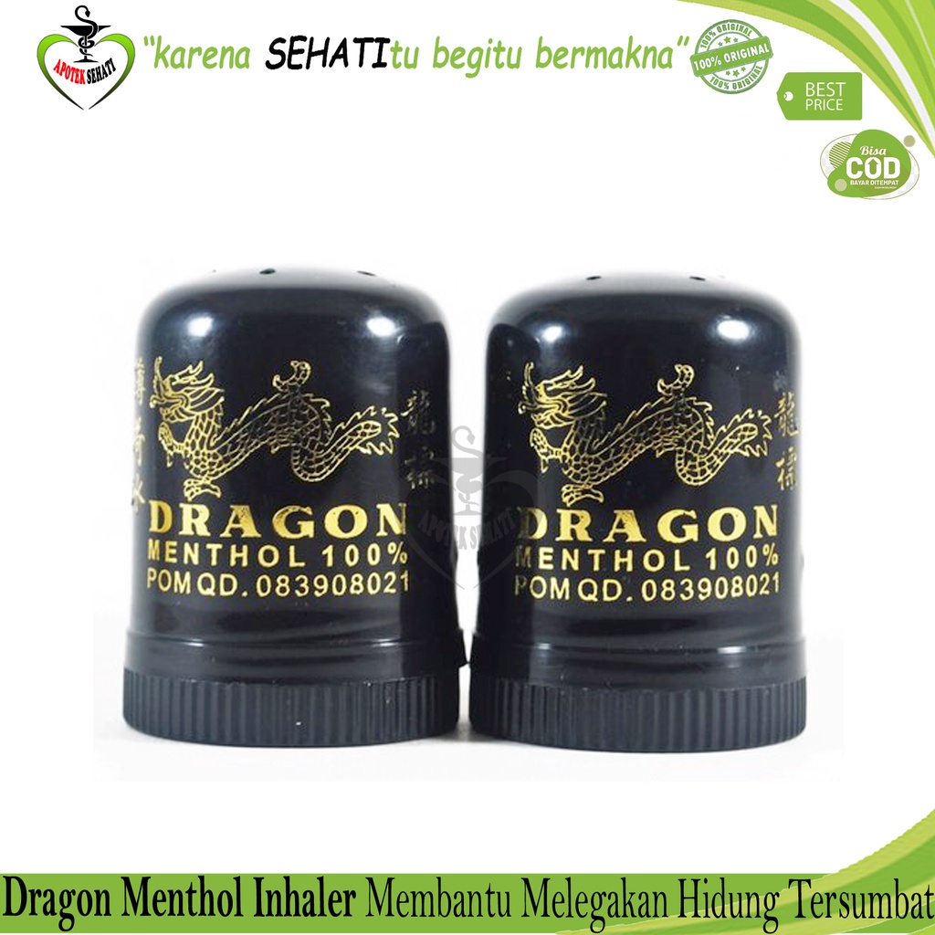 Cap Dragon Inhaler Menthol 8 g  Mengurangi Sakit Kepala Melegakan Pernafasan