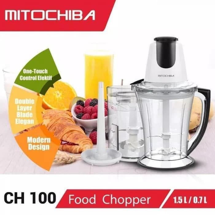 Mitochiba Food Chopper CH-100 Multifungsi Blender 1.7 Liter