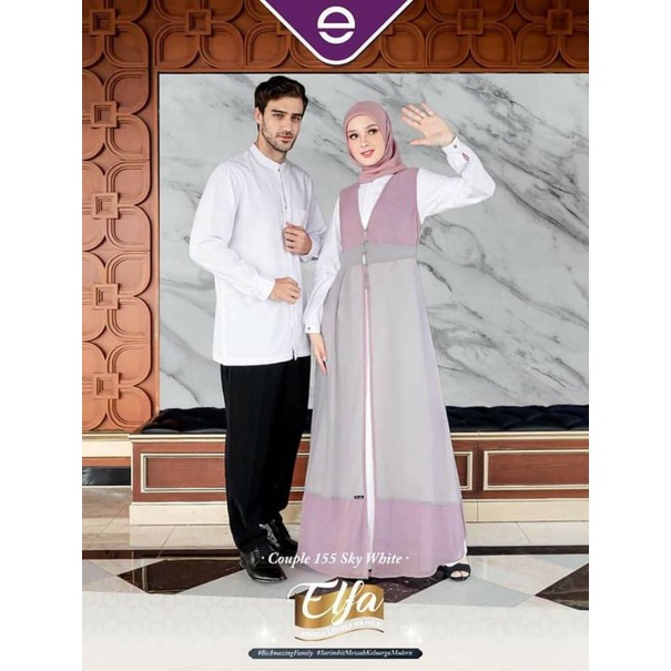 Ethica | Elfa Kagumi 263 Sky White Gamis Wanita