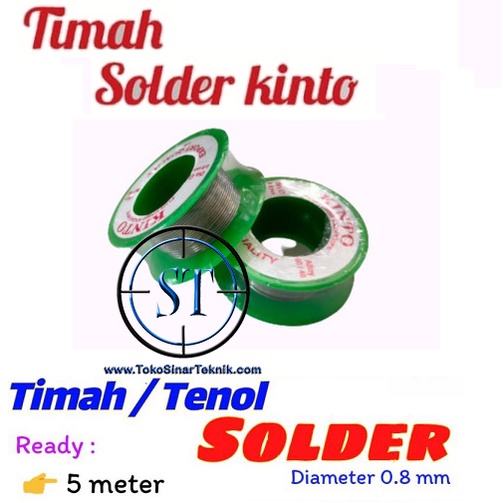 Timah Solder KINTO 5 METER Core Wire 0.8mm Patri Soldering panjang 5m