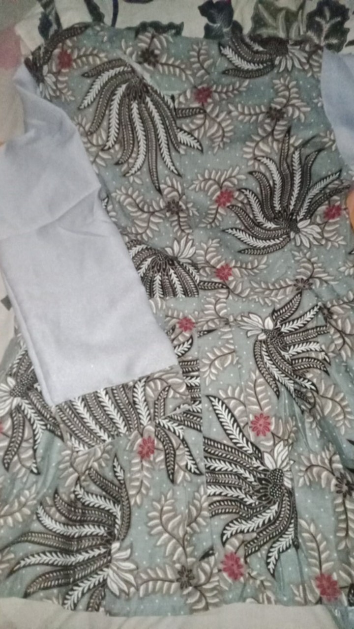 Tey-17 Batik Wanita Asj Sa Hrb026 Kenongo Kemeja Tosca Pendek