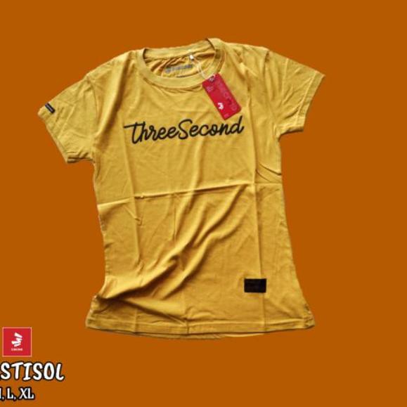 Order~sekarang** ⑥ KAOS DISTRO CEWEK THREE SECOND THREESECOND 3SECOND WANITA LENGAN PENDEK WARNA KUN