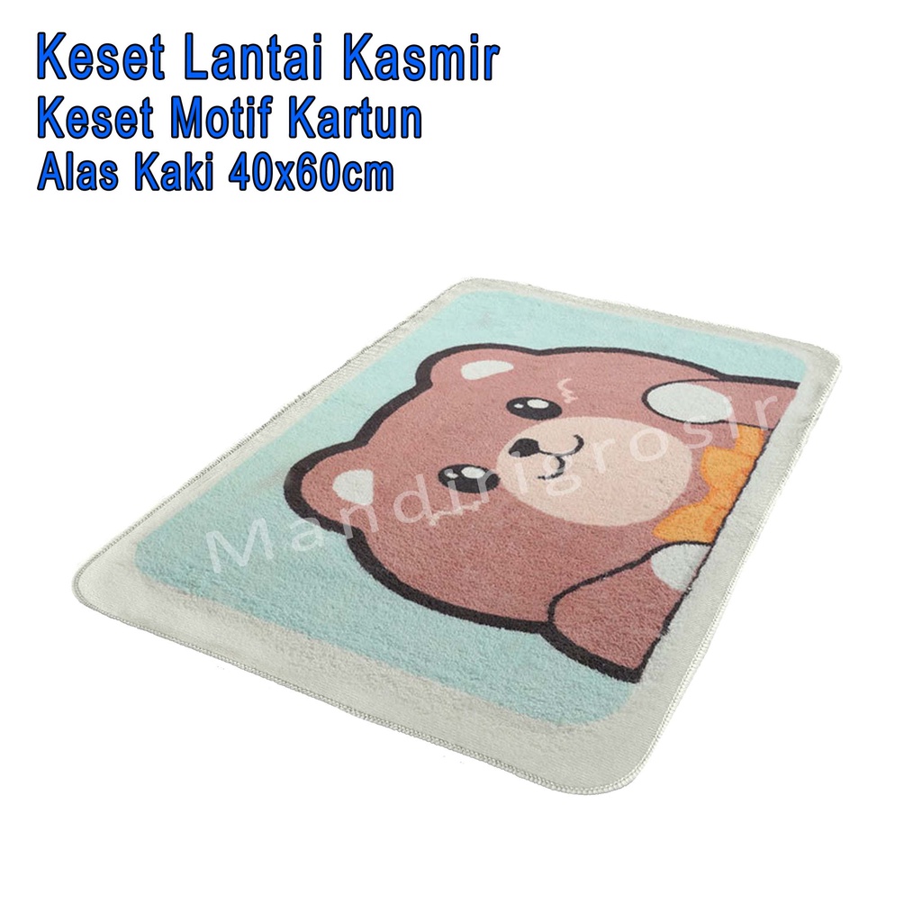 Keset Lantai Kasmir *Keset * Keset Motif Kartun * Uk.40x60cm