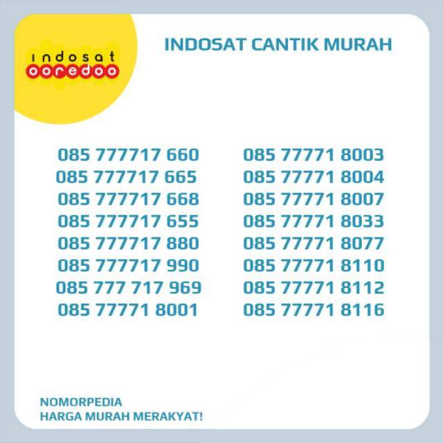 [OBRAL] NOMOR CANTIK COUPLE INDOSAT IM3 | Kartu Perdana Nomer Nocan Bukan 10 Digit Triple KW