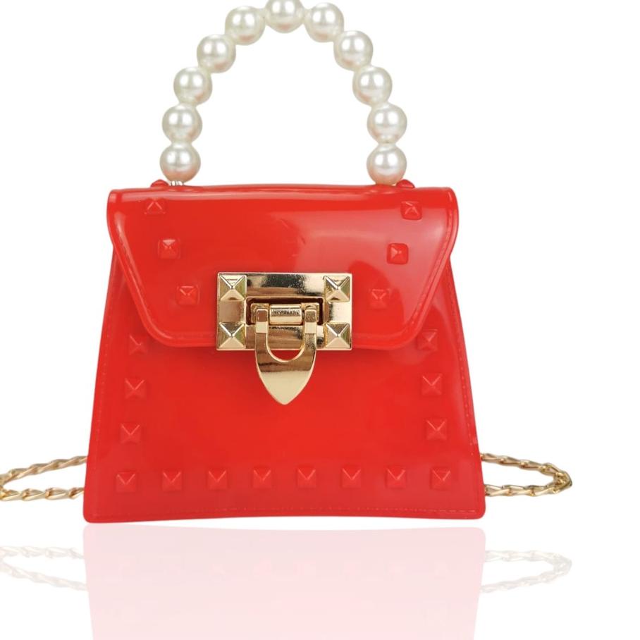 ✮ TAS LEVEL JELLY GLOSSY VALEN SELEMPANG IMPORT WANITA TERBARU (TIDAK BISA MUAT HP ) ◌