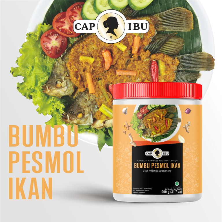 CAP IBU Bumbu Pesmol Ikan Kemasan Pot