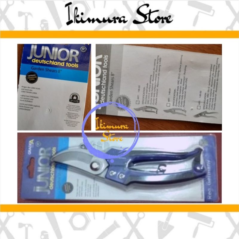 Gunting Dahan Ranting 8&quot; JUNIOR Gunting Taman / Kebun