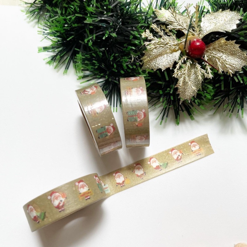 

Washimoshi Masking Washi Tape Santa Clause Design / washitape natal