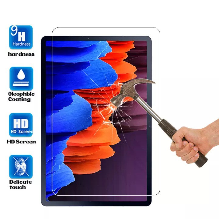 KOREAN Tempered Glass Samsung Tab S7 Plus 12.4 inch T970 T976B Anti Gores Kaca Tablet S7+