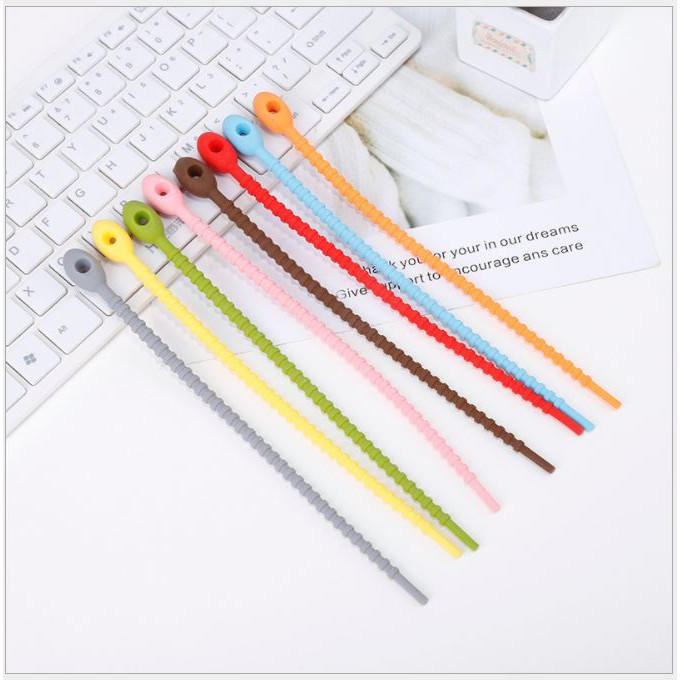 Kabel Ties Cable Tie Kabel Tis Silicone Multifungsi lucu 21 cm