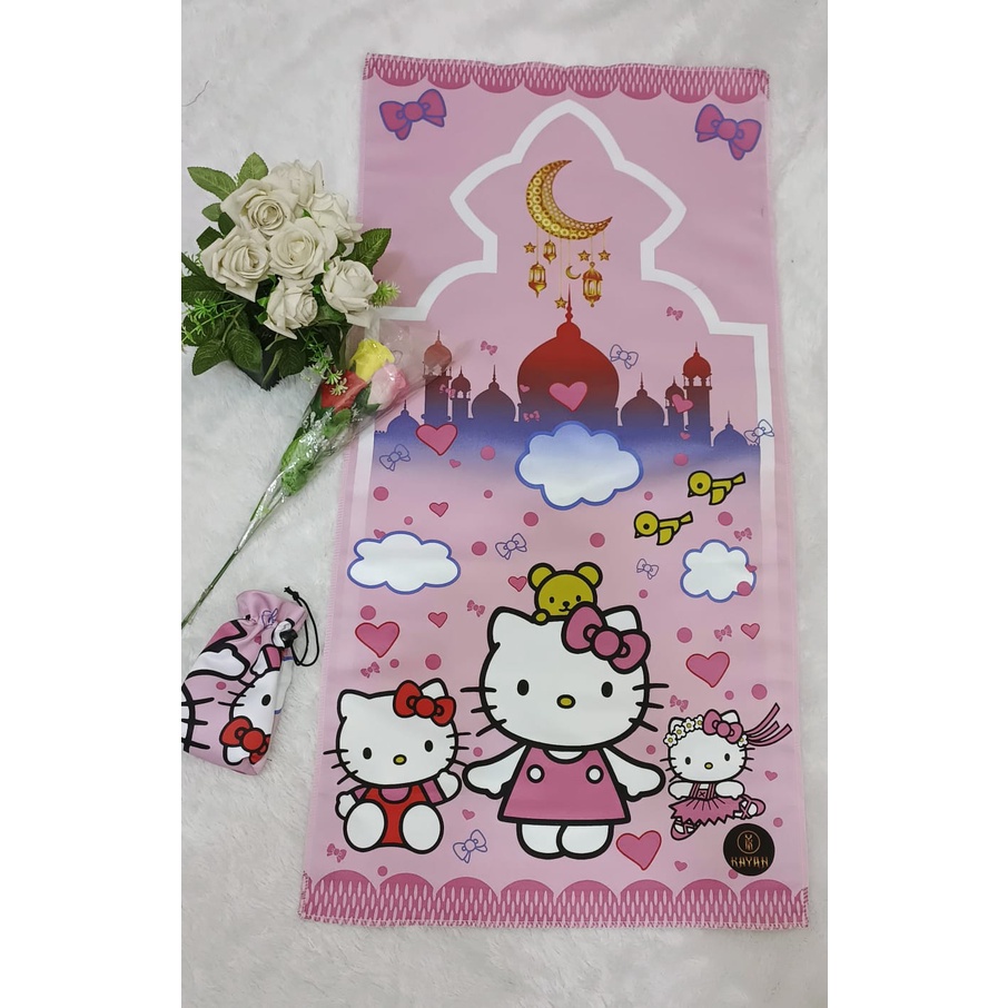 Sajadah Traveling Karakter Anak Hello Kitty