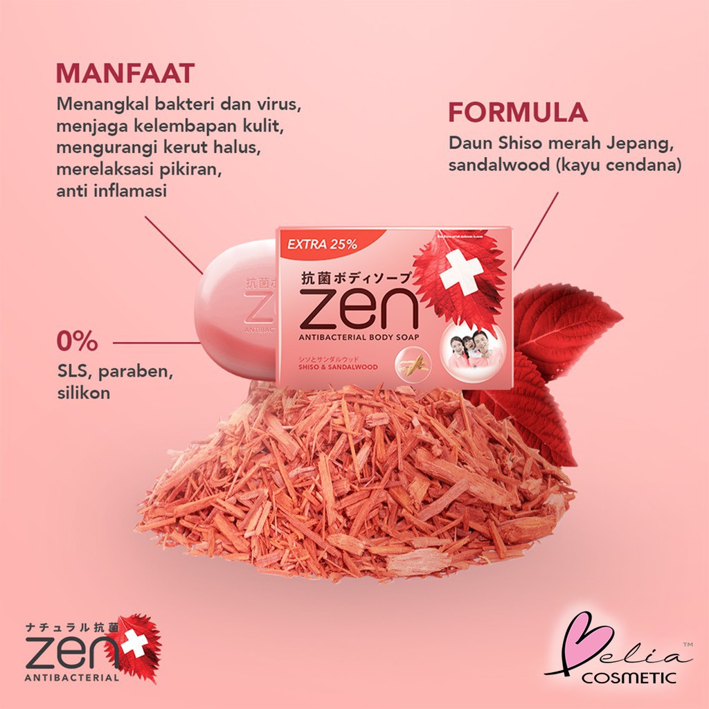 ❤ BELIA ❤ ZEN Antibacterial Body Soap besar kecil | Sabun Mandi Batang Zen Anti Bakteri Shinzui