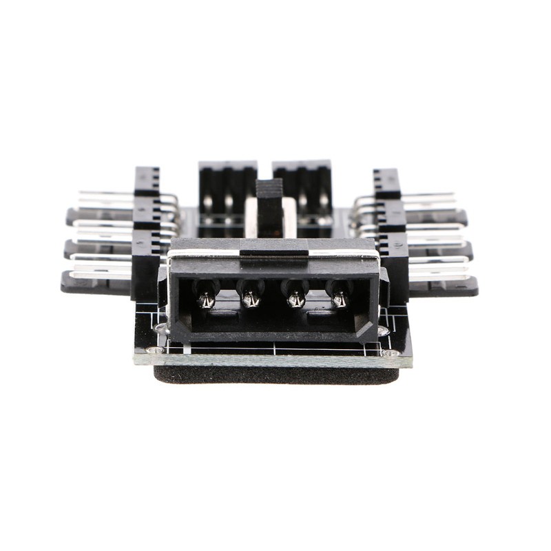 Cre Hub Splitter Ide Molex 1 Ke 8 Arah 3-pin 12v Untuk Kipas Pendingin Pc