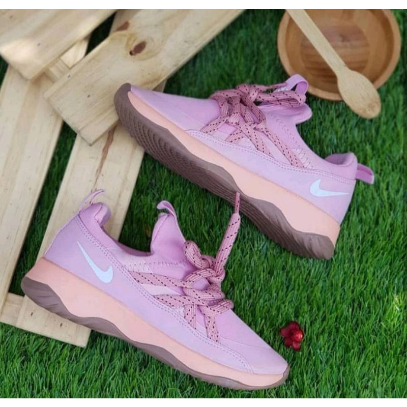 100% IMPORT NEW!! SEPATU SNEAKERS WANITA NIKE CITY LOOP MERAH PUTIH IMPORT RUNNING SHOES OLAHRAGA CEWEK