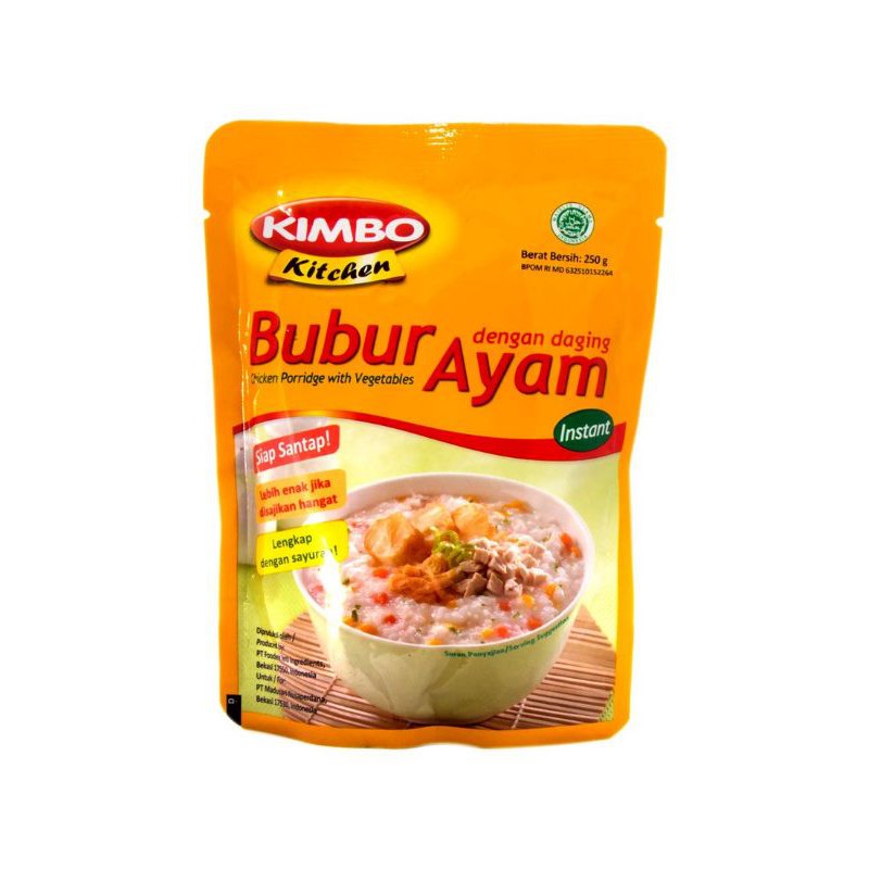 

Kimbo Kitchen Bubur Instant Ayam 250G