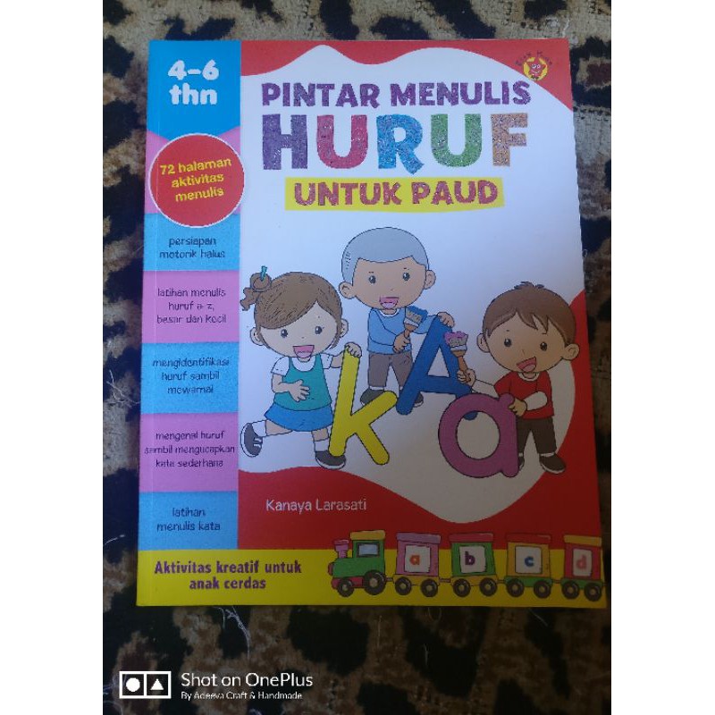 Adeeva's Pintar Menulis Huruf untuk PAUD