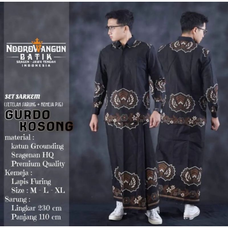 GURDO KOSONG setelan baju batik pria terbaru | batik pria murah