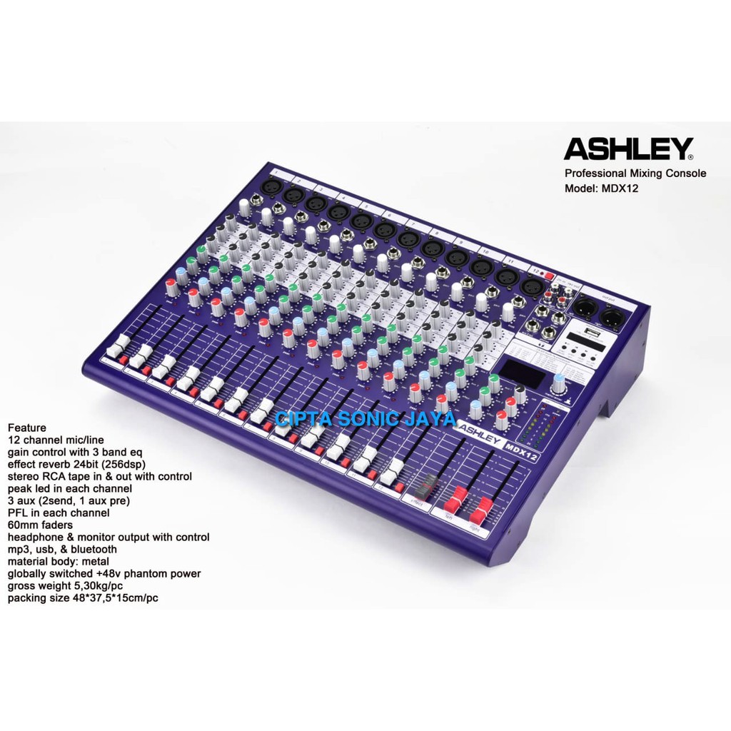 Mixer Ashley MDX 12 / MDX12 Original 12 Channel