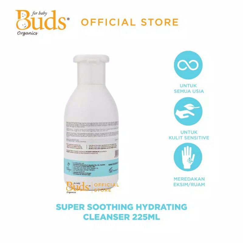 Buds Super Soothing Hydrating Cleanser 225ml