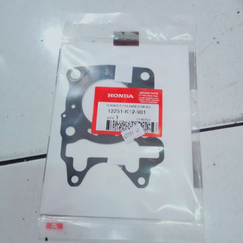 12251-K12-901 K77  paking sil cop head perpak cop kop honda vario 125 led vario 125 old ori asli ahm