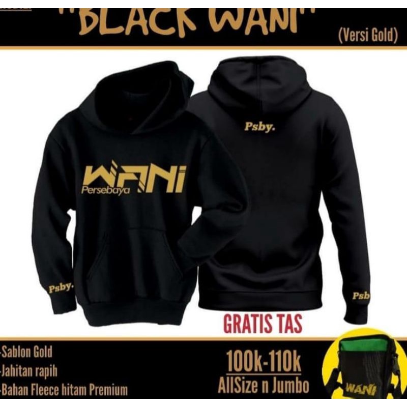 HOODIE PERSEBAYA WANI/ JAKET PERSEBAYA