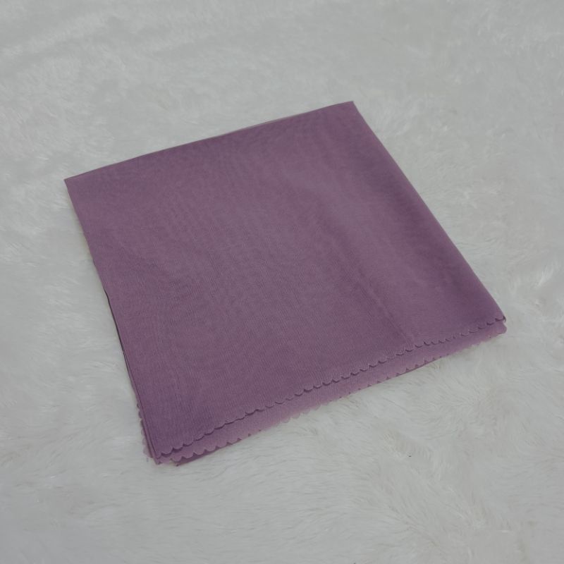Jilbab Bella Square Laser Cut Original Polycotton PREMIUM Kerudung Segi Empat-Laser LILAC