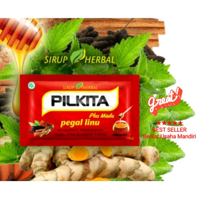 Pilkita Syrup Pegal Linu isi 12 sachet