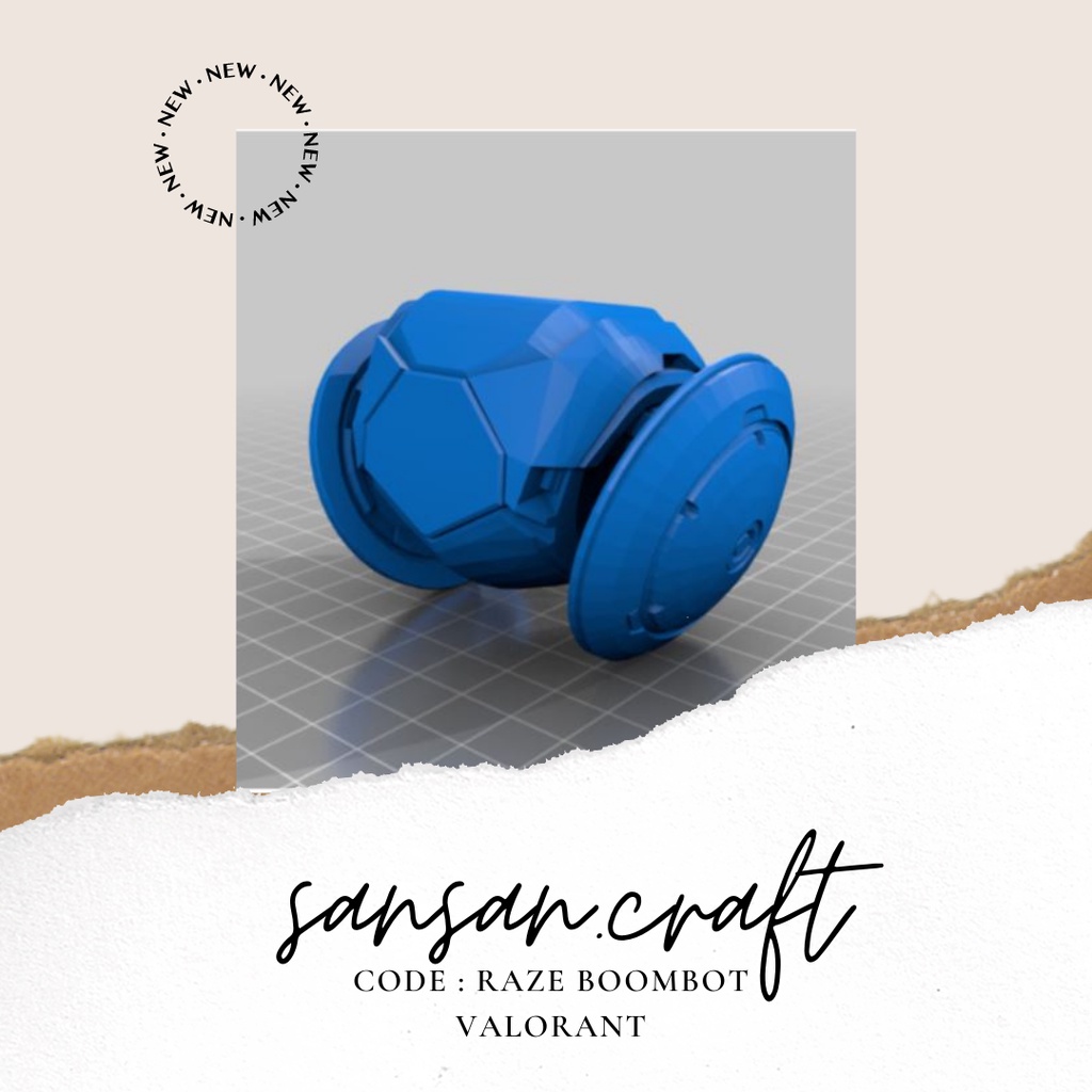 Raze Boombot Figure Resin 3D Print