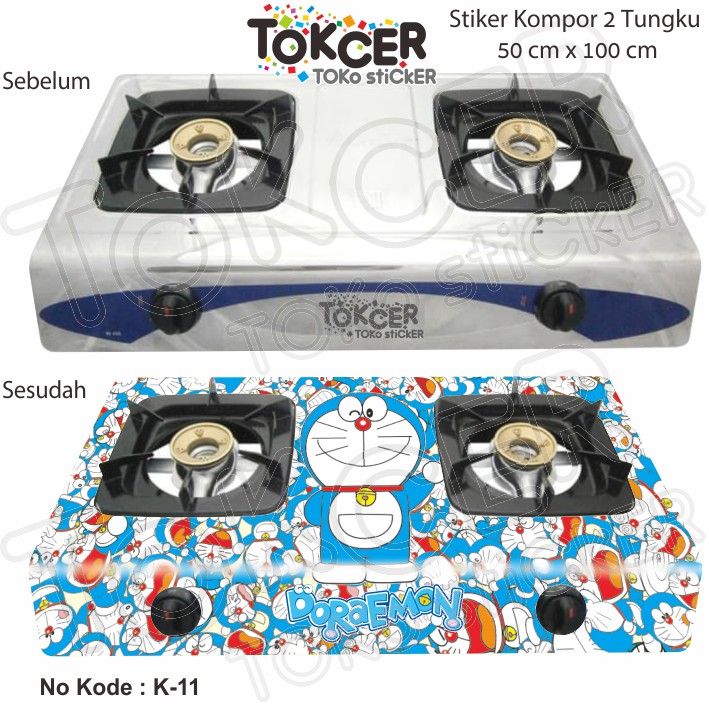 Stiker Kompor 2 Tungku DORAEMON K-11