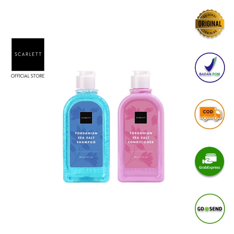 Scarlett Whitening Yordanian Seasalt Shampo Conditioner Shampo