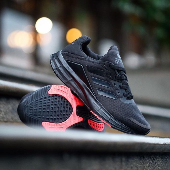 Sepatu Running Pria Adidas Duramo Sl Original Black Black Orange Noveastyle