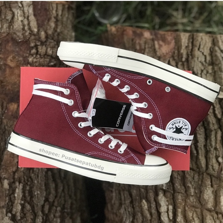 Sepatu Converse 70s High Egret Maroon