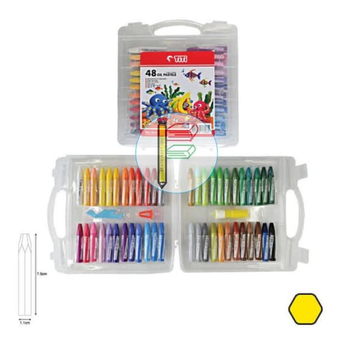 

CRAYON TITI 48 WARNA OIL PASTELS KRAYON PER SET