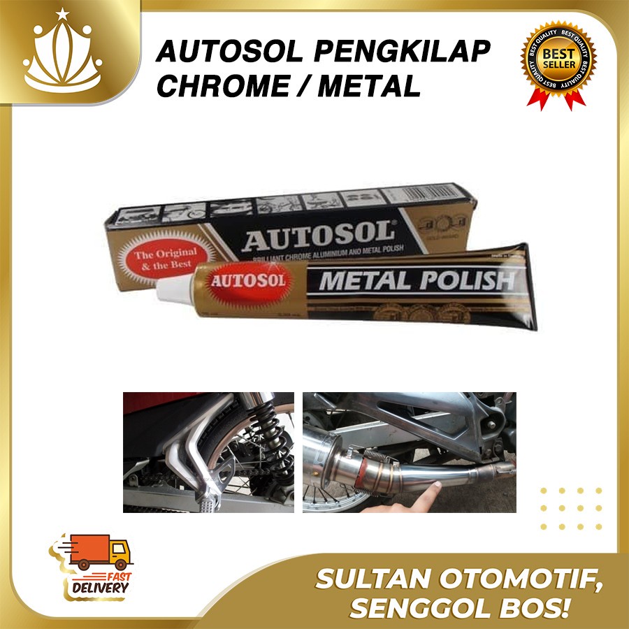 Autosol Pengkilap Metal 50 Gram Chrome Stainless Logam Poles Polish