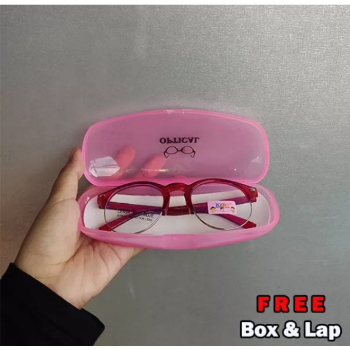 Kacamata Anak~Anti Radiasi Harga Terbaik/Kacamata Anti Radiasi Komputer/Blueray/Bluelight/Frame Gantung/Trendy/Korean Fashion Style Usia 3 s/d 13 Tahun Toko Arsy79-5
