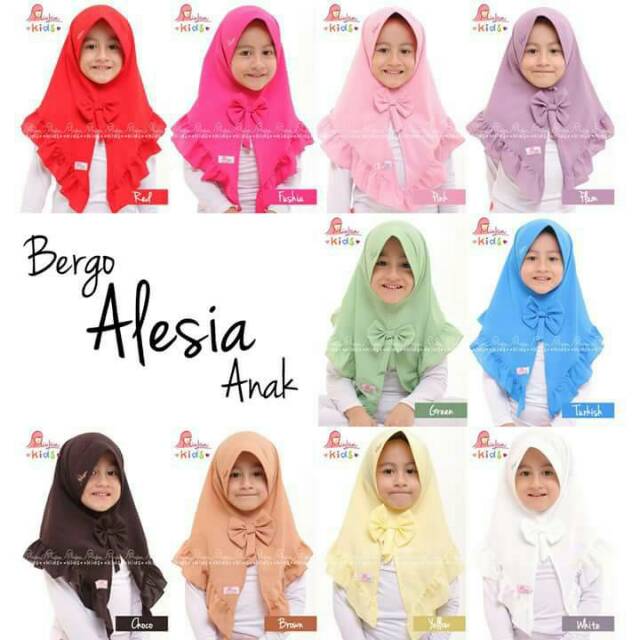 Bergo Alesia Kids | Jilbab Miulan Kids